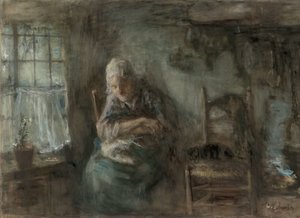 漁師の老婆 作： Jozef Israëls