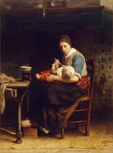 コテージマドンナ、1867年 作： Jozef Israëls
