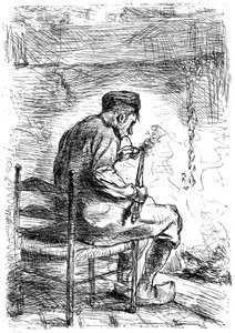 喫煙者、c1880-1882 作： Jozef Israëls