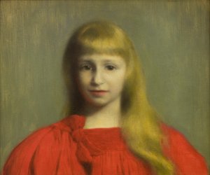 赤いドレスの少女 作： Jozef Pankiewicz
