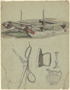そりとさまざまな家庭用品の研究 作： Jr. Enoch Wood Perry