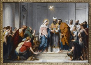 聖母の結婚ノートル＝ダム＝ド＝ロレット教会構図のための習作 1833年頃 油彩・カンヴァス 作： Jérôme Martin Langlois
