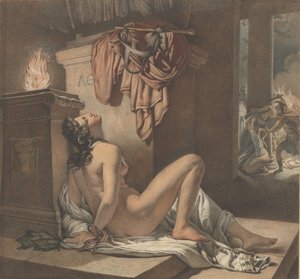 カサンドラがアテナにエイジャックスへの復讐を懇願する場面、1795年から1838年。 作： Jérome Martin Langlois the Younger