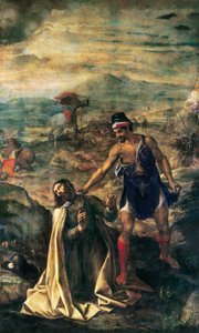 聖ヤコブ大王の装飾 作： Juan (1526 1579) Fernandez Navarette