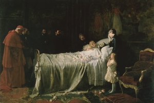 ドンアルフォンソXIIの死（1857-85）（ファイナルキス）1887 作： Juan Antonio Benlliure y Gil