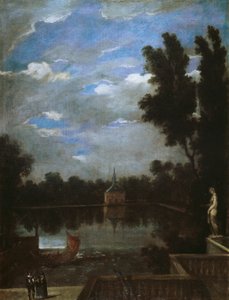 ブエンレティーロの大池、1657年頃 作： Juan Bautista Martinez Del Mazo