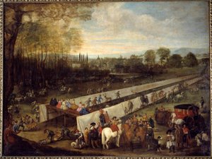 アランフェスのタブラディージョの追いかけっこ フアン・バウティスタ・デル・マゾ（1612-1667）の絵画 17世紀 マドリード、プラド美術館 作： Juan Bautista Martinez del (attr. to) Mazo