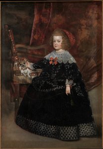 María Teresa (1638-83), Espanjan lapsi, n. 1645 (öljy kankaalle) 作： Juan Bautista Martinez Del Mazo