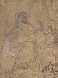 聖母被昇天のための習作、1657-60年。 作： Juan Carreño de Miranda
