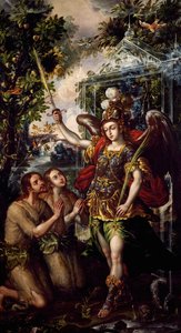 楽園から追放されたアダムとイヴ、フアン・コレア作（1646年頃～1716年頃） 作： Juan Correa