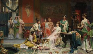 ローマの貴婦人のトイレット 作： Juan Giménez Martín