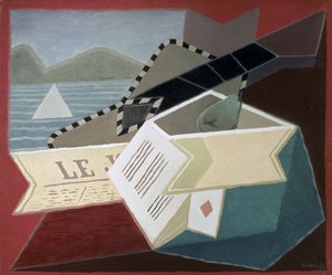 海に面したギター 作： Juan Gris