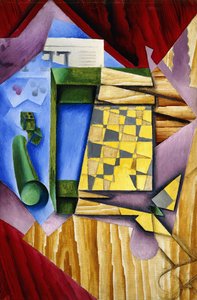 バックギャモン、1913-14 作： Juan Gris