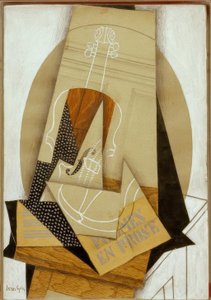 ヴァイオリンの編成 作： Juan Gris