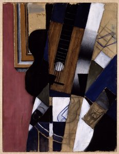 ギターとパイプ 作： Juan Gris