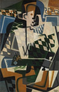 ギターを持ったハーレクイン 作： Juan Gris