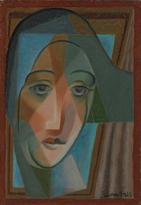 ハーレクインの頭; Tete d "Arlequin、1924 作： Juan Gris