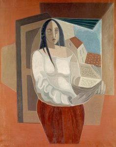 本を持つ女 作： Juan Gris