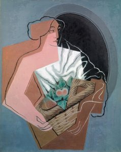 かごを持つ女性 作： Juan Gris