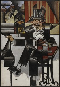カフェの男、1912年。 作： Juan Gris