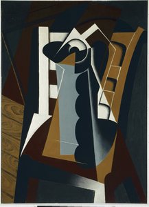 椅子の上の静物画 - 木に油 作： Juan Gris