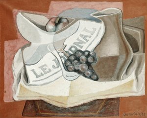 ブドウの房; 1925年のブドウの房 作： Juan Gris
