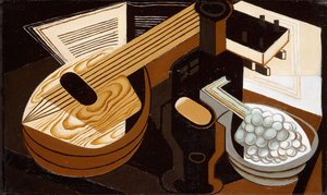 マンドリン;マンドリン、1921 作： Juan Gris