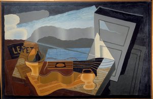 湾の景色。Juan Gris（1887-1927）の絵画 Ec.Esp. 作： Juan Gris