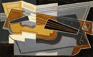 ヴァイオリンとクラリネット、1921 作： Juan Gris