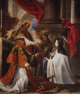 聖テレサの聖体拝領、1670 作： Juan Martín Cabezalero