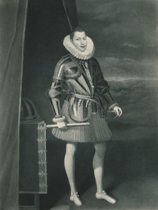 1605年、1904年の戸棚に収められたフィリップIII 作： Juan Pantoja de la Cruz