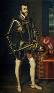 スペインのチャールズ5世の肖像1500-1558、1605 作： Juan Pantoja de la Cruz