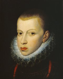フィリップ3世の肖像1578-1621、スペイン国王とポルトガル 作： Juan Pantoja de la Cruz