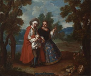 VII。スペインとモルシカから、アルビノ（VII。Deespañoly morisca、albino）、1760年頃 作： Juan Patricio Morlete Ruiz