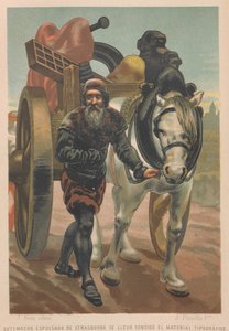 ヨハネス・グーテンベルクがストラスブールを去る。 出典: 科学とその人々、1879 年。