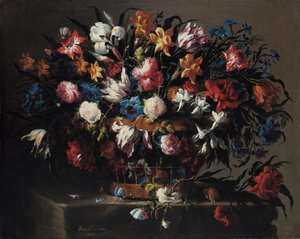 花の小さなバスケット、1671