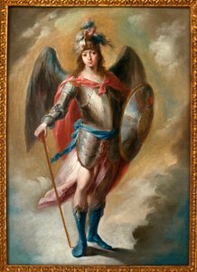 大天使聖ミカエル - フアン・デ・エスピナル (1714-1783) による絵画、キャンバスに油彩、ca. 1780年 - セビリア美術館、スペイン 作： Juan de Espinal