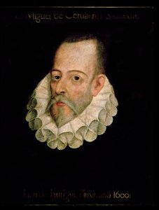 ミゲル・デ・セルバンテス・イ・サーベドラの肖像（1547-1615）1600年（パネルに油彩） 作： Juan de Jauregui y Aguilar