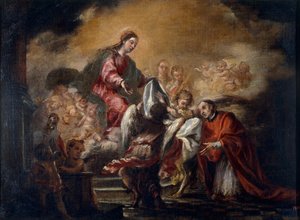聖イデフォンサスへのチャスブルの強制 作： Juan de Valdes Leal