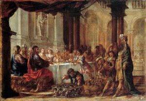 Les Noces de Cana フアン・バルデス(1622-1690)の絵画 1660年 日0.23x0.34 m
