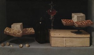 お菓子のある静物 作： Juan van der Hamen y Leon