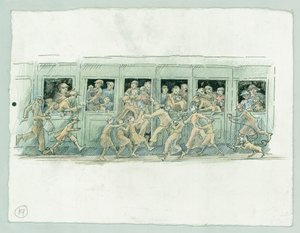 ドイツ海軍によるノースヨークシャー州スカボローへの砲撃（1914年） 2014年 作： Judith Dobie