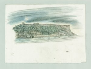 2014 年 1914 年、ノース ヨークシャー州スカボローに対するドイツ海軍の砲撃。 作： Judith Dobie