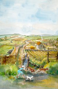 田園風景、3世紀、c1990-2010 作： Judith Dobie
