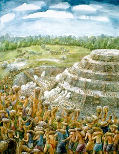 シルベリー・ヒル、紀元前2400年頃、c1990-2010 作： Judith Dobie