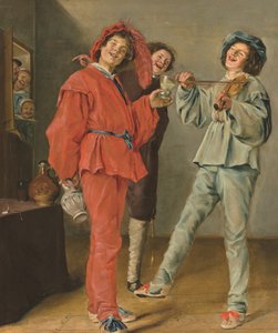 メリーカンパニー（キャンバスに油彩） 作： Judith Leyster