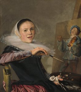 自画像、c。 1630年。 作： Judith Leyster