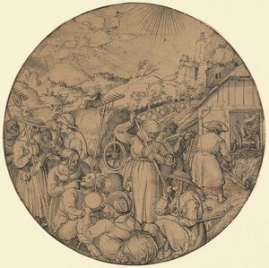 干し草の収穫 (6 月) 作： Jörg Breu the Elder