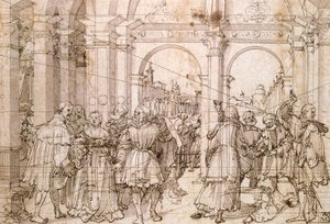 ルクレティアの自殺、16世紀初頭 作： Jörg Breu the Elder