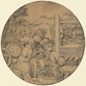 ワインの収穫（9月） 作： Jörg Breu the Elder
